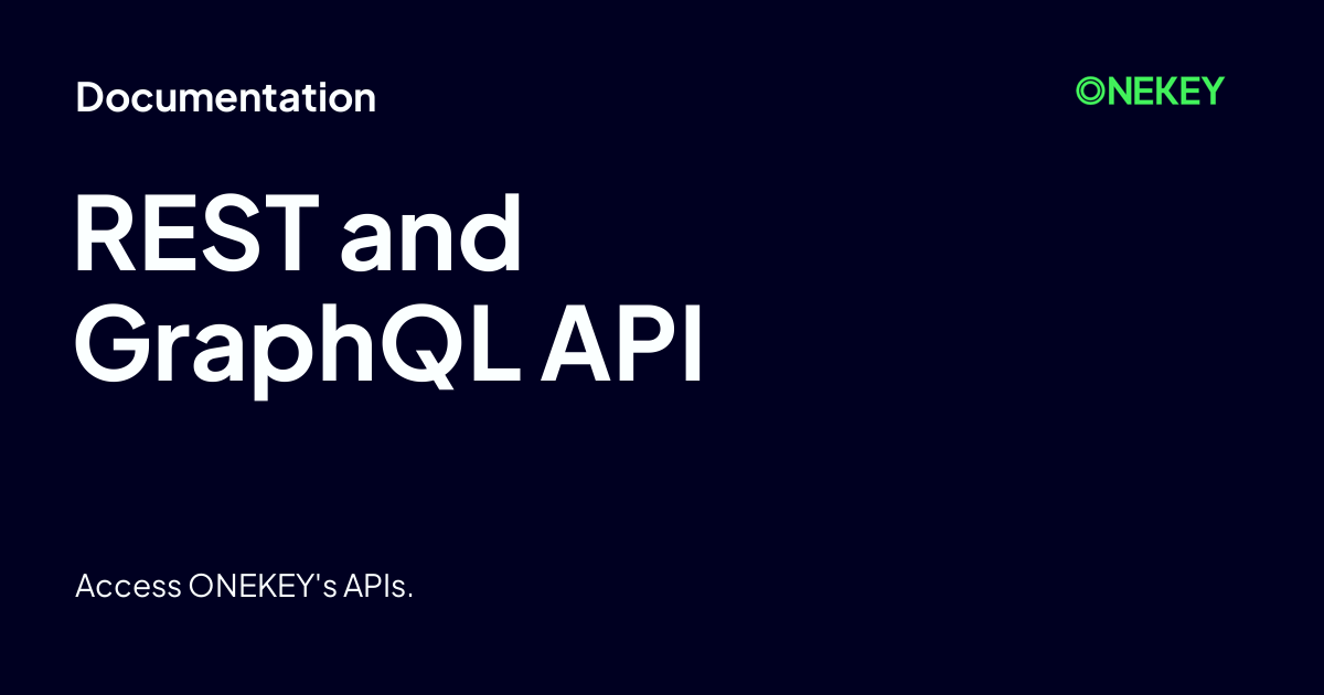 REST and GraphQL API - Documentation